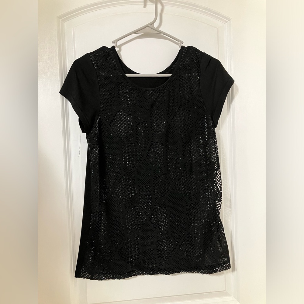 Semi-sheer mesh top (Korean)